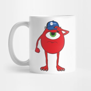 Red monster cartoon characters Mug